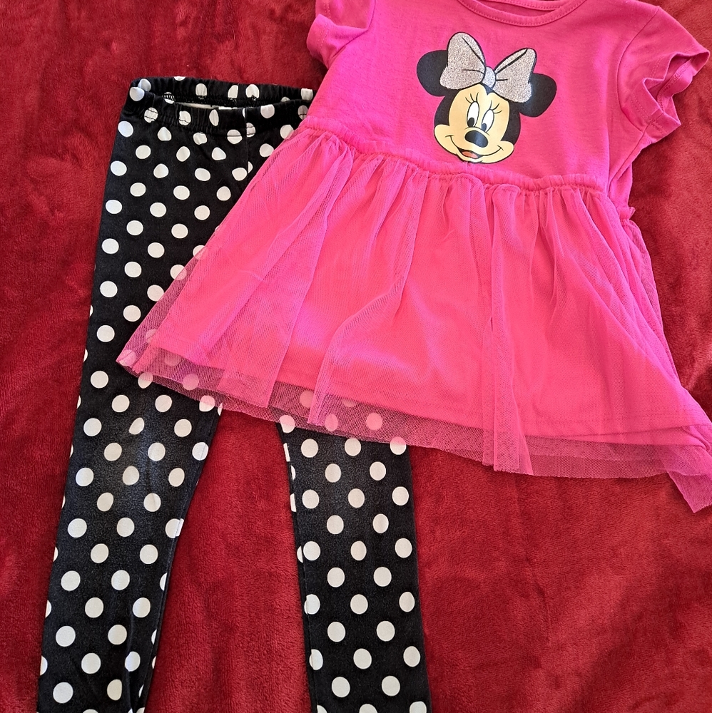 Disney Minnie Outfit Girls 4T